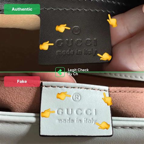 authentic vs real Gucci